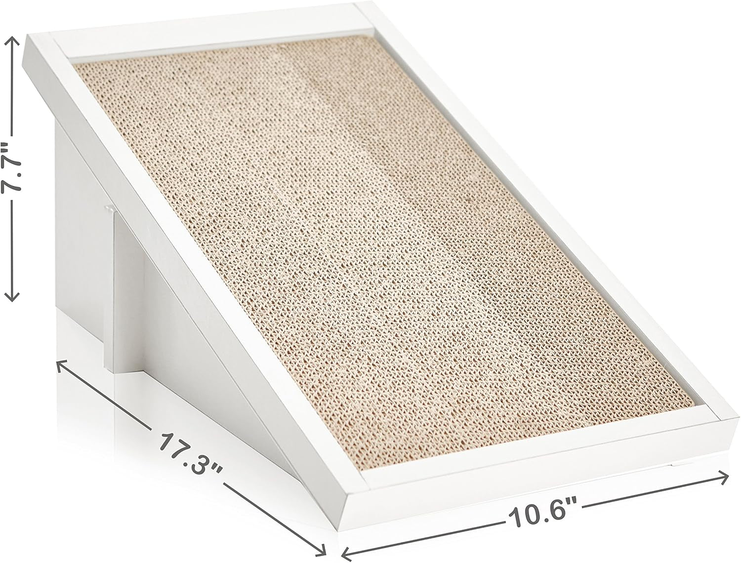 Premium Cat Scratcher Incline Wedge Scratchy Ramp - Reversible Zboard Lasts 5X Longer (Free Silvervine Organic Catnip)