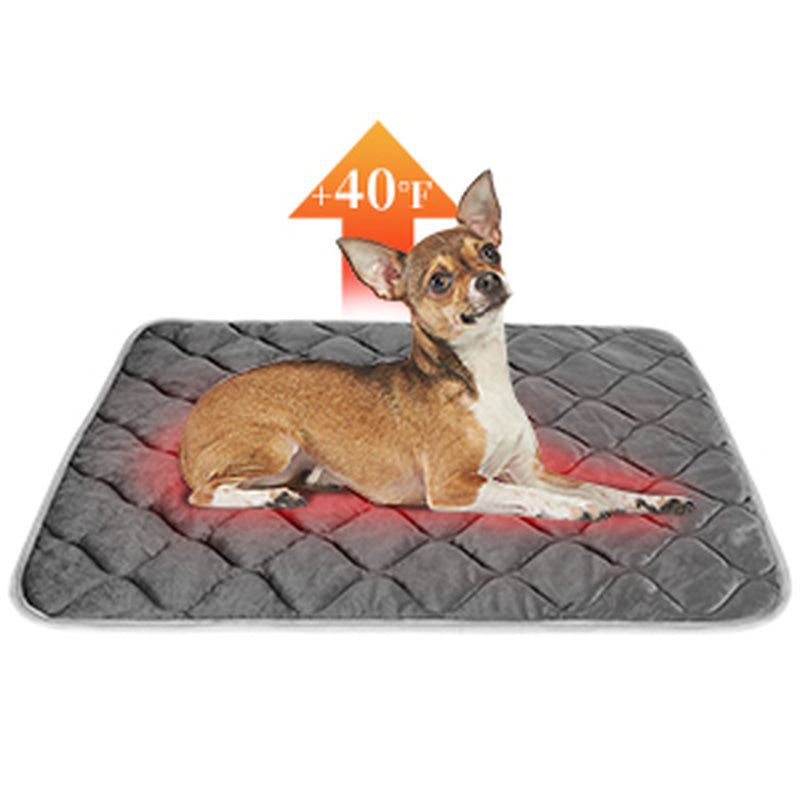 34X22 Self Warming Cat Pad - Self Heating Cat Mat Thermal Pet Bed Dog Crate Pad