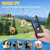 Dog Shock Collar for 2 Dogs, Dog Training Collar with Remote for Large Medium Small Dogs, Rechargeable E-Collar Waterproof Collars with 3 Training Modes