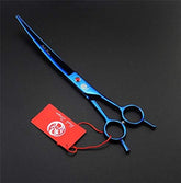 8 Inch Professional Pet Grooming Scissors Sets Dog Grooming Shear 1 Pc STRAIHT & 1 Pcthinning & 2 Pcs Curved Scissors