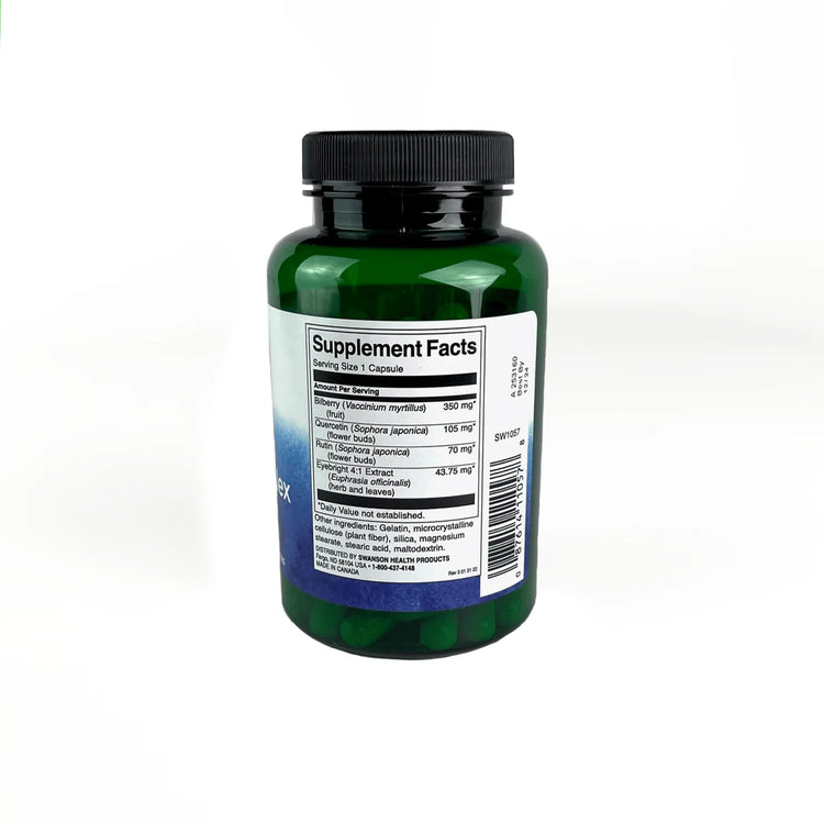 Swanson Bilberry Eyebright Vision Complex 100 Caps 4 Pack