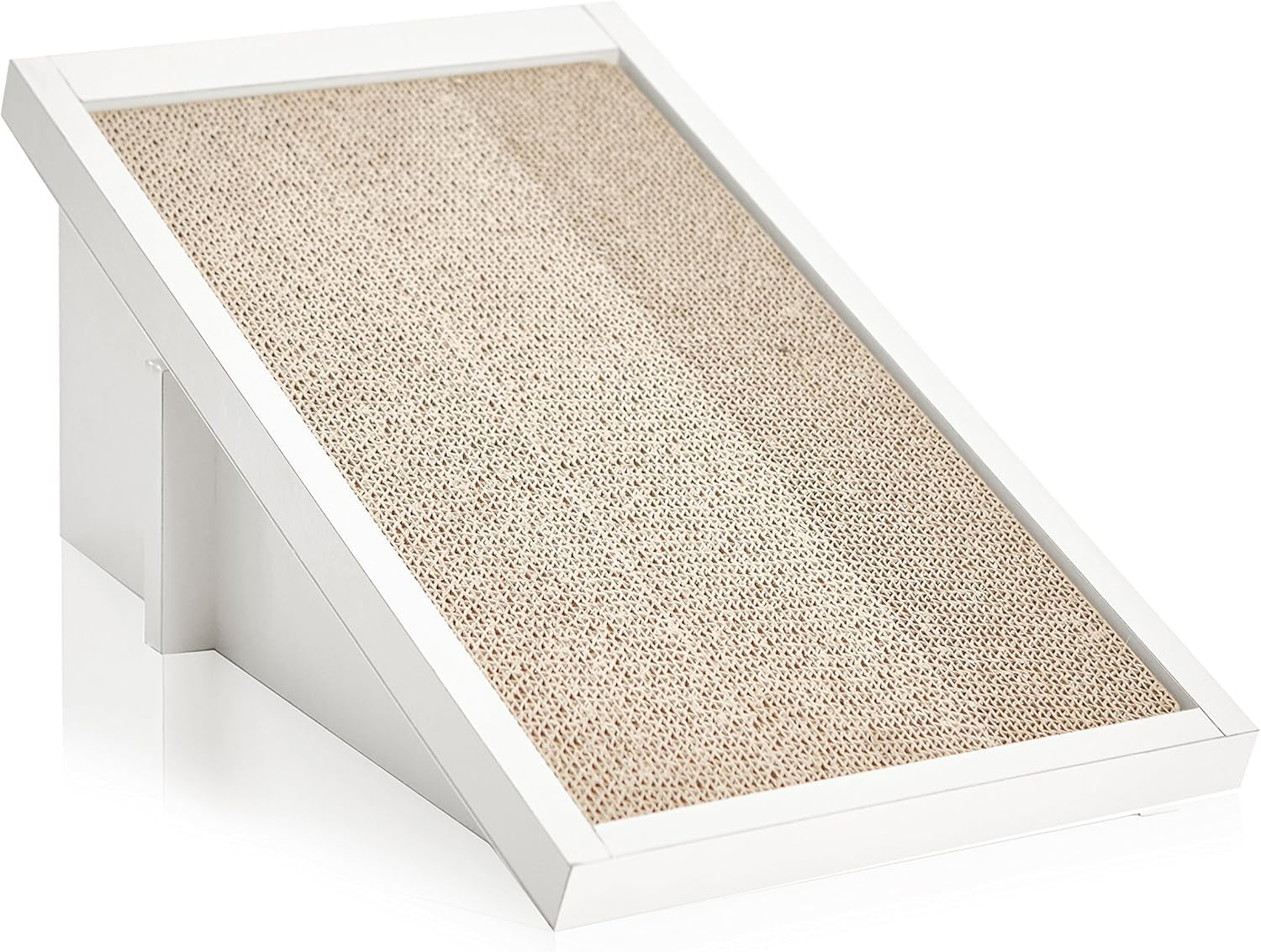 Premium Cat Scratcher Incline Wedge Scratchy Ramp - Reversible Zboard Lasts 5X Longer (Free Silvervine Organic Catnip)