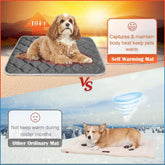 34X22 Self Warming Cat Pad - Self Heating Cat Mat Thermal Pet Bed Dog Crate Pad