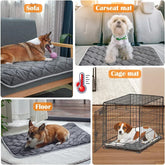 34X22 Self Warming Cat Pad - Self Heating Cat Mat Thermal Pet Bed Dog Crate Pad