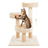 PETMAKER Tall Cat Tree Condo with Perches, Scratch Post, and Wheel Toy