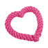 Small Cotton Rope Dog Chew Toy Creative Heart Shaped Pet Chew Toy Bite-Resistant Fun Cat Training Teething Toy Pet Supplies