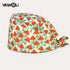Flower Printing Pet Grooming Scrubs Hats Tooth Check Scrubs Women Caps Health Service Work Caps Operator Hats Nursing Cap