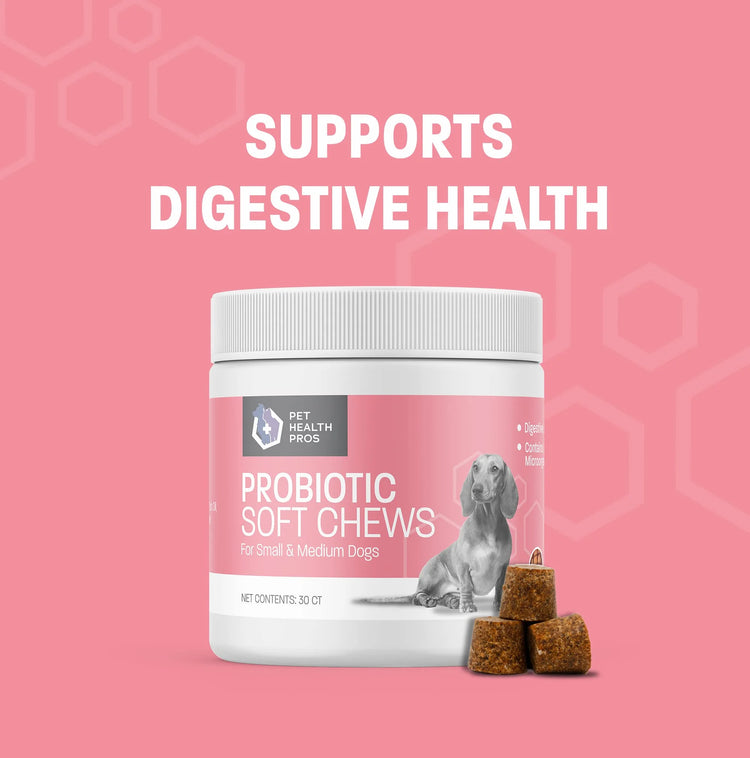 Dog Probiotic Chews for Dogs - Support Healthy Digestion Dog Probiotics and Digestive Enzymes for Gut Health for Dogs - for Traveling, Kenneling and Training - Large/Giant Dog