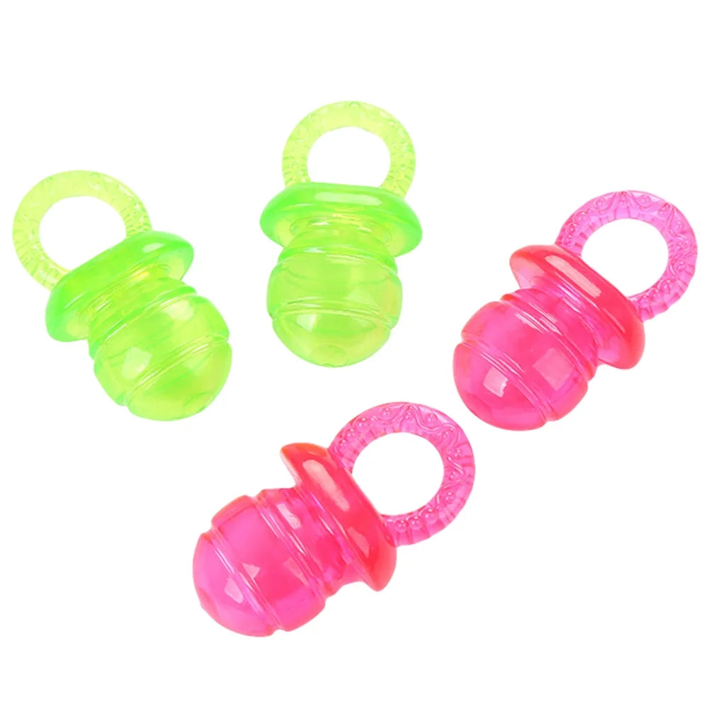Pacifier Shape Pet Toy for Molar Chew Training, Multi-Color