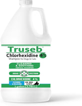 Truseb Topical Chlorhexidine 4% Shampoo for Dogs, Cats, and Horses with Plum/Blueberry Scent - 1 Gallon