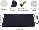 Pet Heating Pad for Cats & Dogs - Adjustable Temperature Electric Heated Bed Mat with Timer, Waterproof Cat Warming Pad