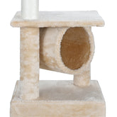 37" Cat Tree Condo Scratching Post Tower Indoor Kittens Trees Beige