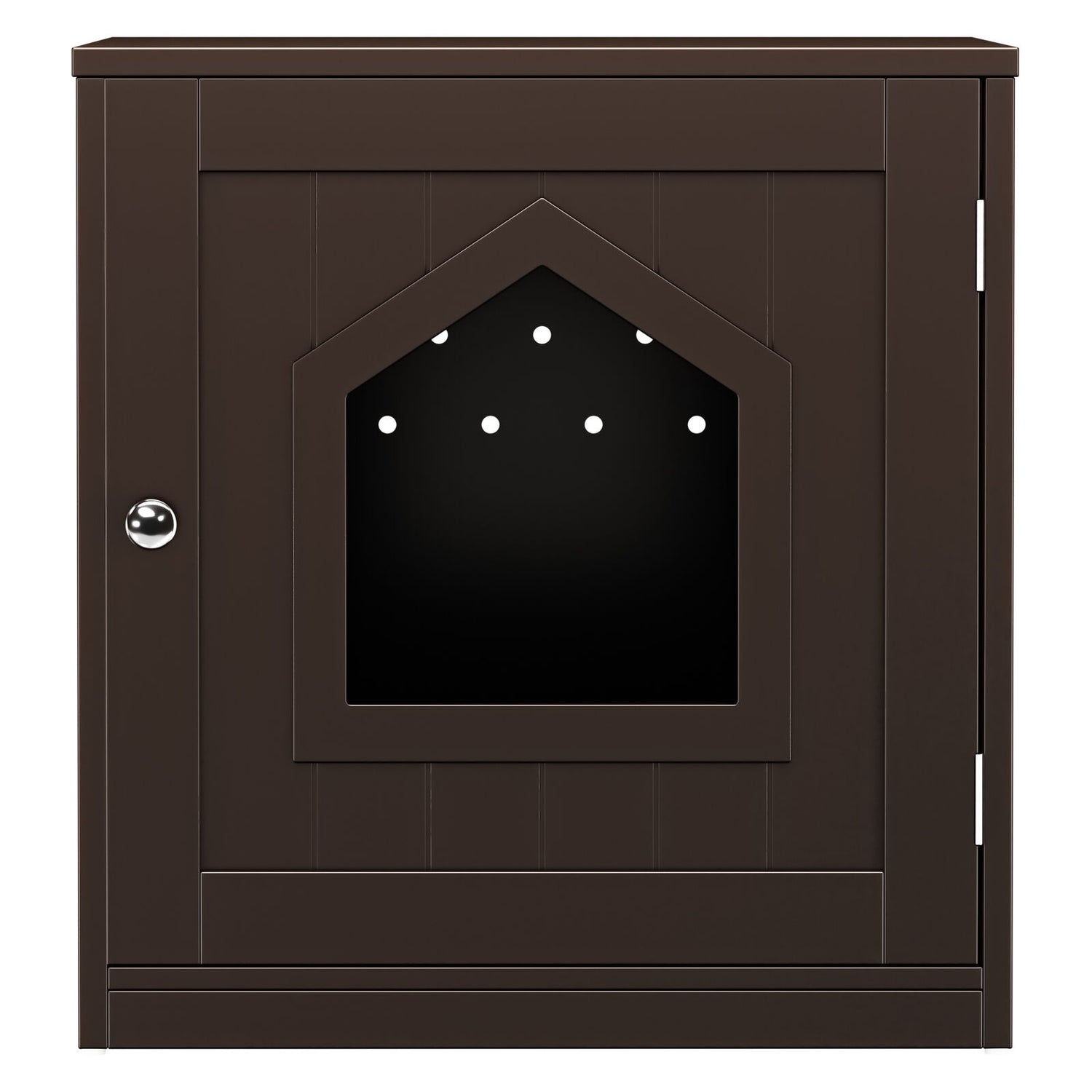 Wooden Cat Litter Box Enclosure Hidden Litter Box Furniture Cat House Brown