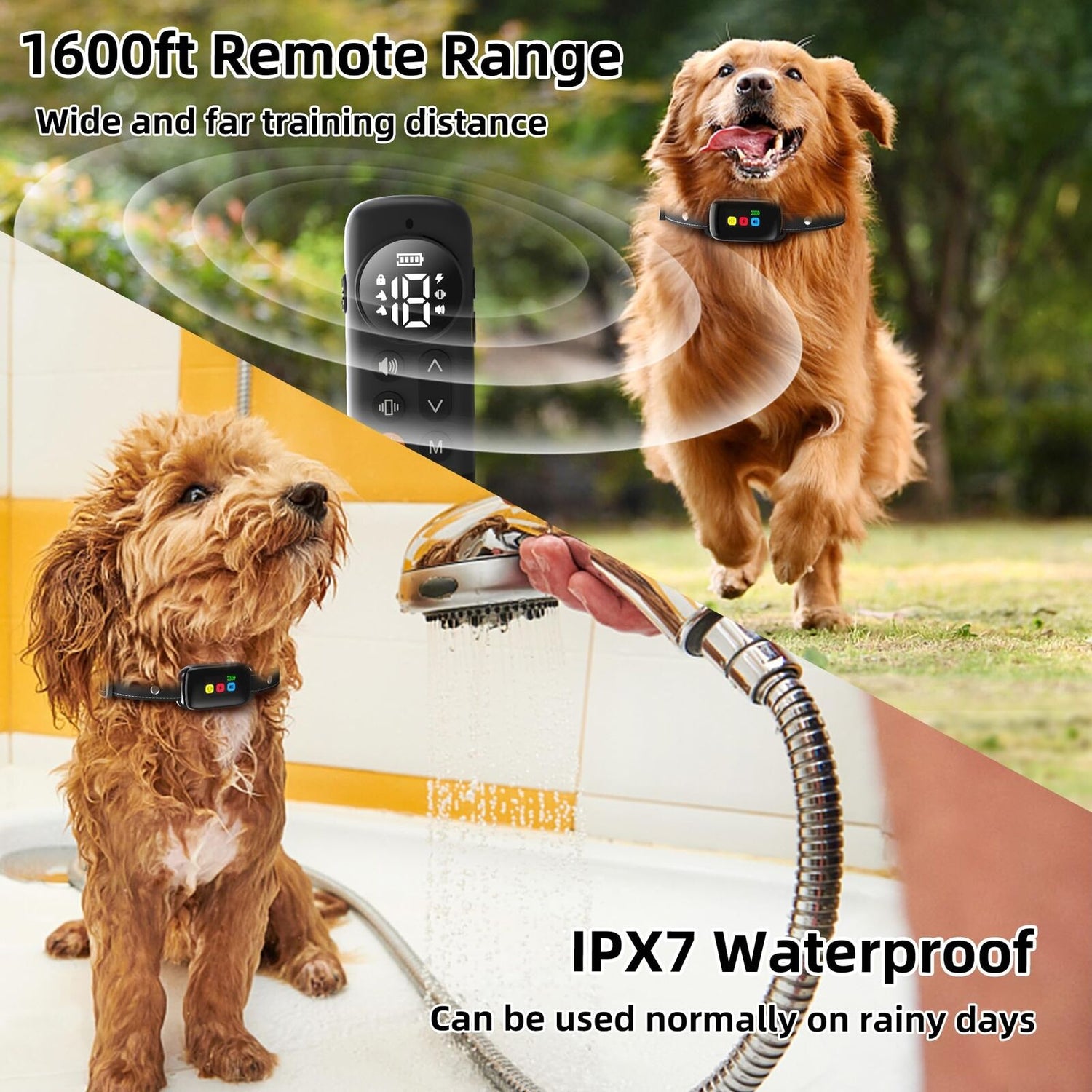 Shock Collar for Dog - Training E Collar with Remote for Small Medium Large D...