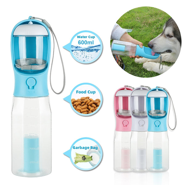 3-in-1 Portable Dog & Cat Water Bottle