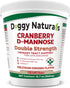 Cranberry D-Mannose for Dogs and Cats Urinary Tract Infection Support Prevents and Eliminates UTI, Bladder Infection Kidney Support 11.4 Oz (Double Strength Soft Chew, 120 Soft Chew)