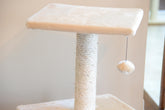 52-In Cat Tree & Condo Scratching Post Tower, Beige