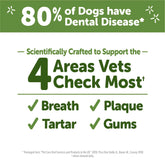 Wellness  Daily Brushzees Dog Dental Treats, Natural Chews, Small Size Stick, (14 Count)