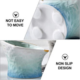 Non-Slip Ceramic Cat Bowl - Elevated Feeding Dish for Food and Water, Fish Shape Design