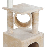 37" Cat Tree Condo Scratching Post Tower Indoor Kittens Trees Beige