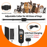 Shock Collar with Remote 1000Ft, 4 Modes Beep Vibration Shock Dog Training Collar,Ipx7 Waterproof Dog Bark Collar for Training Small Medium Large Dogs