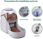 Automatic Gravity Pet Feeder and Water Dispenser Set for Dogs and Cats - Large Capacity for Small to Medium Breeds