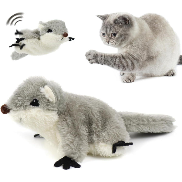 PROKEl Interactive Flapping Squirrel Cat Toy