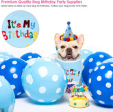 Pet Cat Dog Happy Birthday Bandana Scarfs and Cute Party Hat for Girls Boys,Cat Birthday Gift Decorations Set with Soft Scarf & Adorable Hat