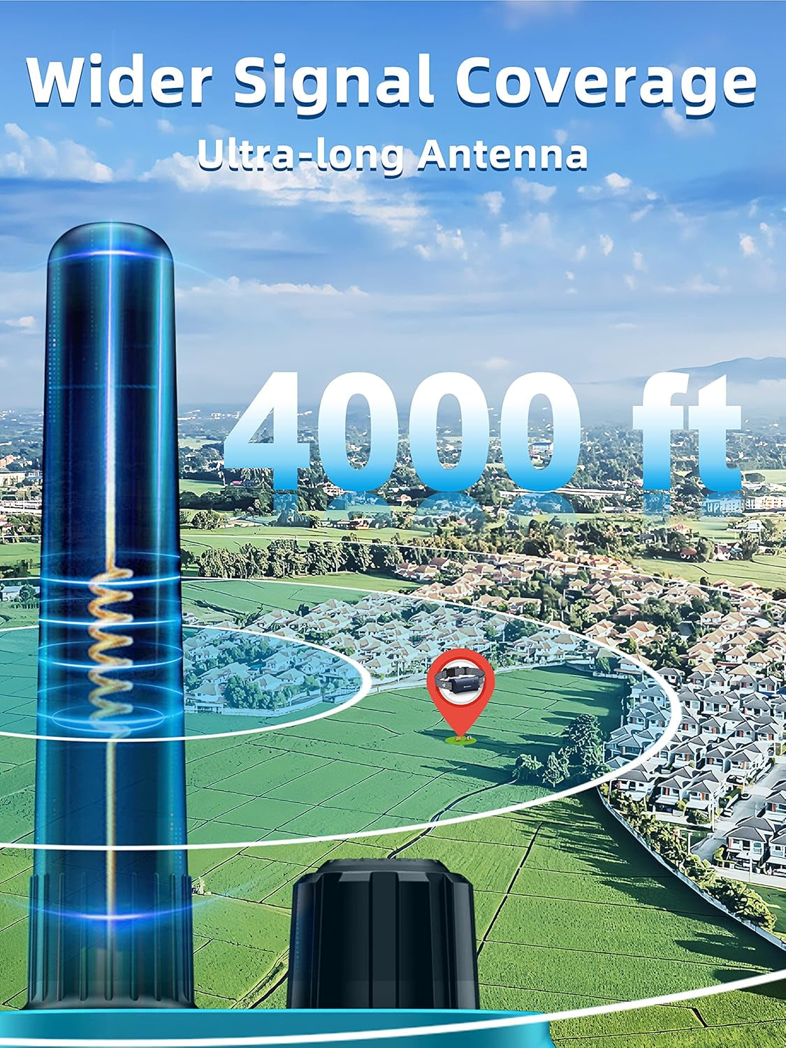 Remote Dog Training Collar - 4000ft Waterproof Shock Collar for Two Dogs, Rechargeable E-Collar with Beep, Vibration, and Humane Shock Modes (1-16) for Large, Medium, and Small Breeds