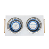 Country Living Classic Elevated Pet Feeder - Solid Mango Wood with Natural Polished Finish