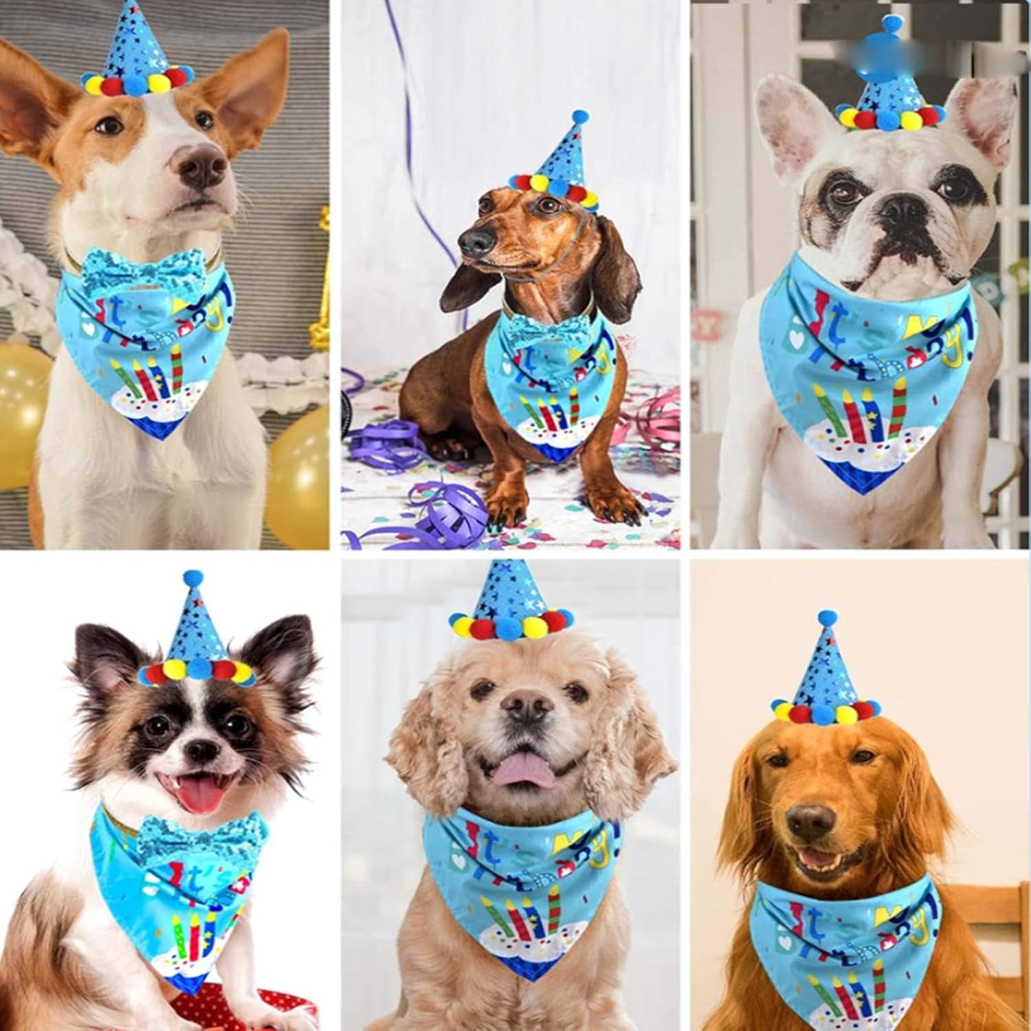 Dog Birthday Outfit Dog Happy Birthday Banner Boy with Dog Birthday Number Dog Birthday Hat Birthday Squeaky Cake Toys Lets Pawty Paw Balloons for Dog Puppy Birthday Party Supplies