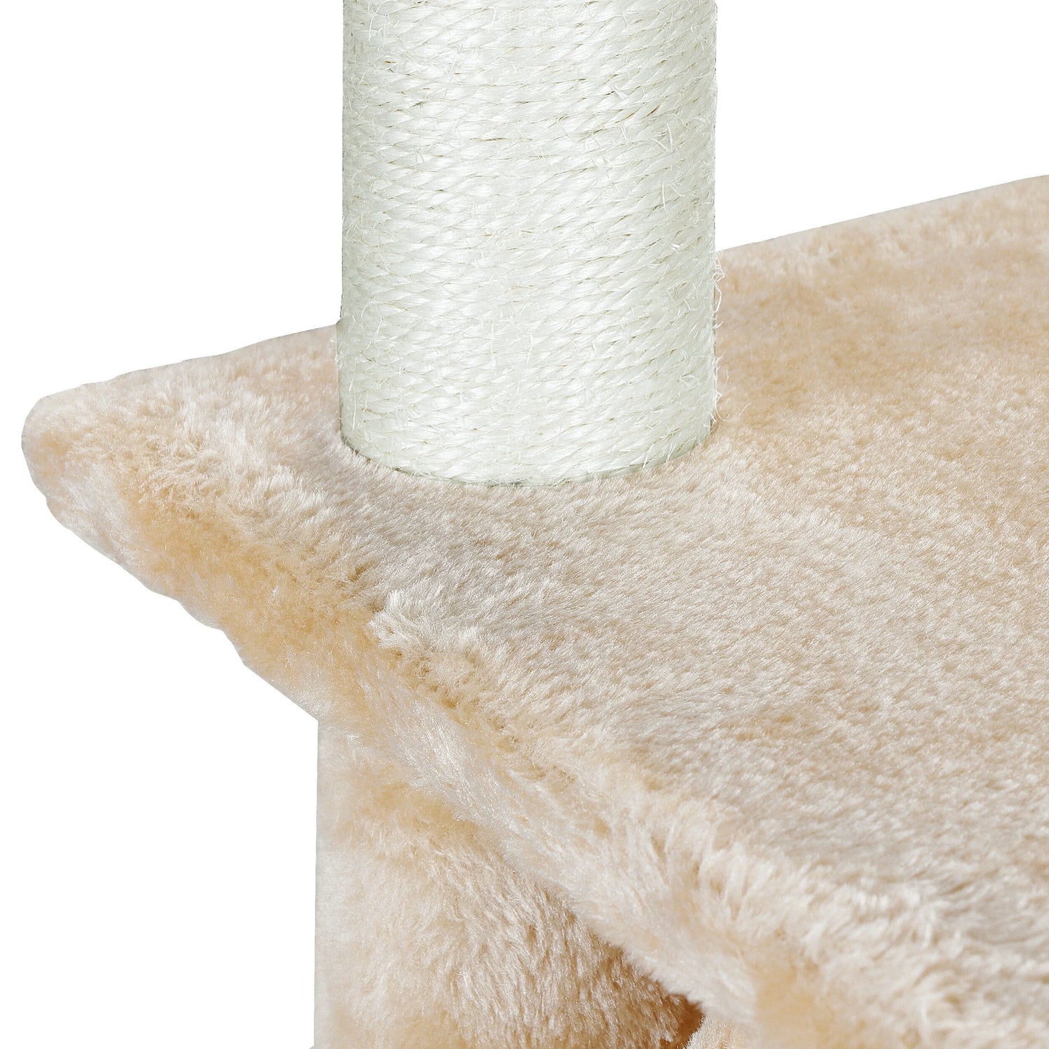 37" Cat Tree Condo Scratching Post Tower Indoor Kittens Trees Beige