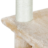 37" Cat Tree Condo Scratching Post Tower Indoor Kittens Trees Beige