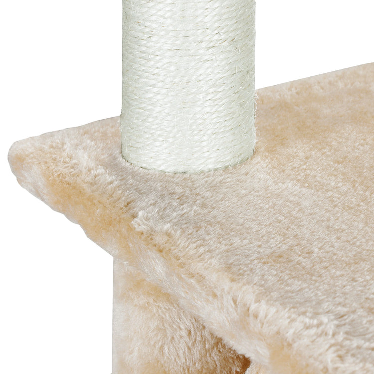 37" Cat Tree Condo Scratching Post Tower Indoor Kittens Trees Beige
