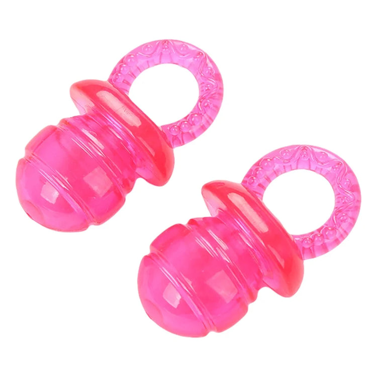 Pacifier Shape Pet Toy for Molar Chew Training, Multi-Color