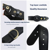 New Genuine Leather Pet Collar