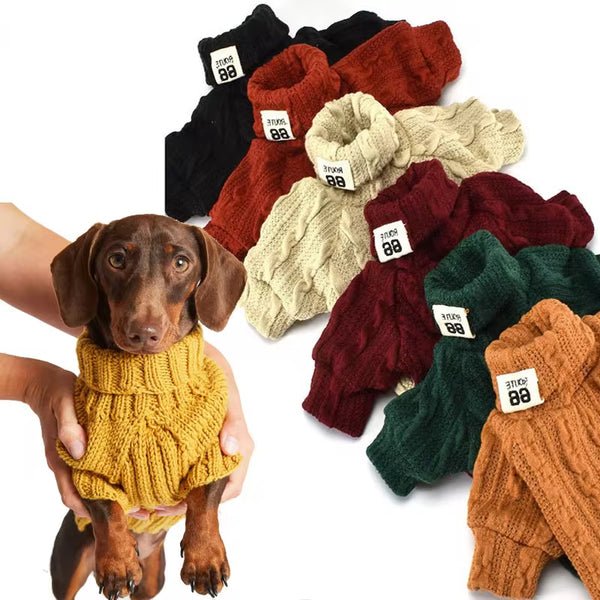 Warm Turtleneck Dog Sweater