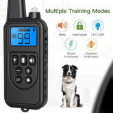 Dog Training Collars, Dog Shock Collar with Remote 2600 Feet, 3 Modes Beep Vibration Shock, IPX7 Waterproof, LED Light, USB Charging, Dog Bark Collar for Training Small Medium Large Dogs