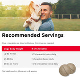 Advanced Strength Hip & Joint Chewable Dog Supplements - Formulated with Glucosamine & Chondroitin to Support Dog Cartilage & Mobility - 300 Tablets